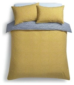 Habitat Betsy Yellow & White Reversible Bedding Set - Single -Habitat shop 9378623 R Z002A