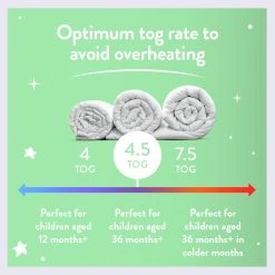 Slumberdown Anti Bacterial 4.5 Tog Kids Duvet - Single -Habitat shop 9379392 R Z004A