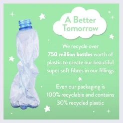 Slumberdown Anti Bacterial 4.5 Tog Kids Duvet - Single -Habitat shop 9379392 R Z014A