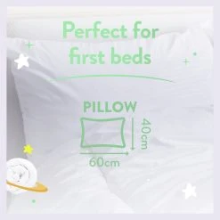 Slumberdown Anti Bacterial Soft Support Pillow - Toddler -Habitat shop 9379426 R Z011A