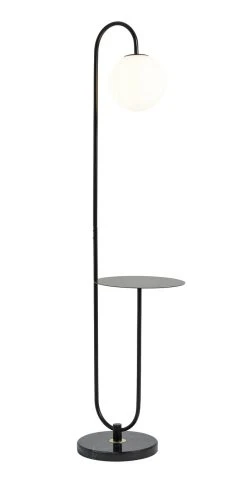 Habitat Sagara Opal Shelf Floor Lamp - Black -Habitat shop 9401318 R Z008A