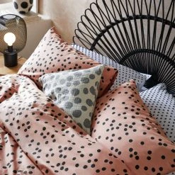 Habitat Cotton Dot Penny Pink & Black Bedding Set - Single -Habitat shop 9401882 R Z004A