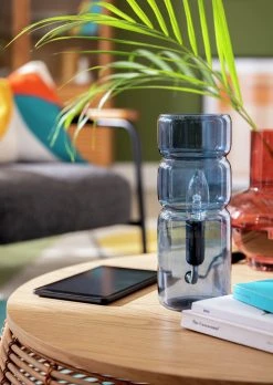 Habitat Parr Glass Column Table Lamp - Blue 15 Habitat Parr Glass Column Table Lamp - Blue -Habitat shop 9404140 R Z003C