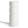 Habitat Parr Glass Column Table Lamp - White