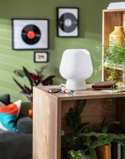 Habitat Lucetta Glass Table Lamp - White 13 Habitat Lucetta Glass Table Lamp - White -Habitat shop 9404645 R Z002C