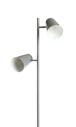 Habitat Iras Double Head Floor Lamp - Grey -Habitat shop 9404779 R Z005A