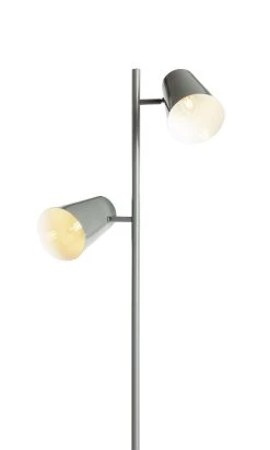 Habitat Iras Double Head Floor Lamp - Grey -Habitat shop 9404779 R Z006A