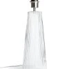 Habitat Le Marais Ribbed Glass Table Lamp Base Only - Clear -Habitat shop 9404968 R Z001A