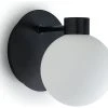 Habitat Salarino Opal Glass Bathroom Wall Light - Black