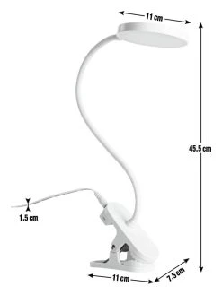 Habitat Mopsa Clip Lamp - White -Habitat shop 9405259 R E001