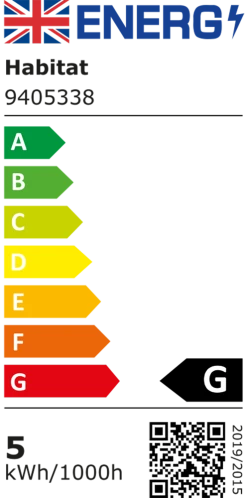 Habitat Mopsa Clip Lamp - Black -Habitat shop 9405338 R A001