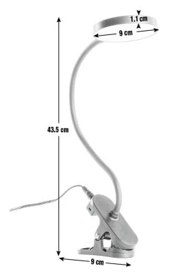 Habitat Mopsa Clip Lamp - Black -Habitat shop 9405338 R E001