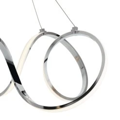 Habitat Spiral Metal LED Pendant Light - Chrome -Habitat shop 9405486 R Z002A
