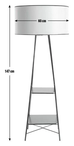 Habitat Thasia Floor Lamp - Black And White 13 Habitat Thasia Floor Lamp - Black And White -Habitat shop 9405730 R E001