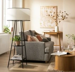 Habitat Thasia Floor Lamp - Black And White 19 Habitat Thasia Floor Lamp - Black And White -Habitat shop 9405730 R Z002C