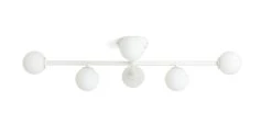 Habitat Alonso 6 Light Flush To Ceiling Light - White