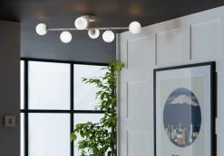 Habitat Alonso 6 Light Flush To Ceiling Light - White -Habitat shop 9405981 R Z002C