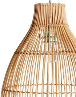 Habitat Camillo Rattan Midi Pendant Shade - Natural 14 Habitat Camillo Rattan Midi Pendant Shade - Natural -Habitat shop 9406186 R Z002A