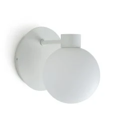 Habitat Opal Glass Wall Light - White