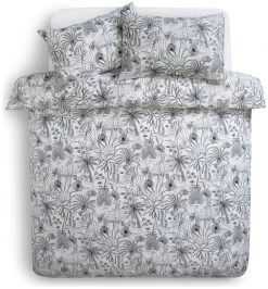 Habitat Cotton Jungle Black & White Bedding Set - Single -Habitat shop 9408579 R Z002A