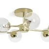 Habitat Molecular 6 Light Metal Flush Ceiling Light - Brass -Habitat shop 9409406 R Z001A