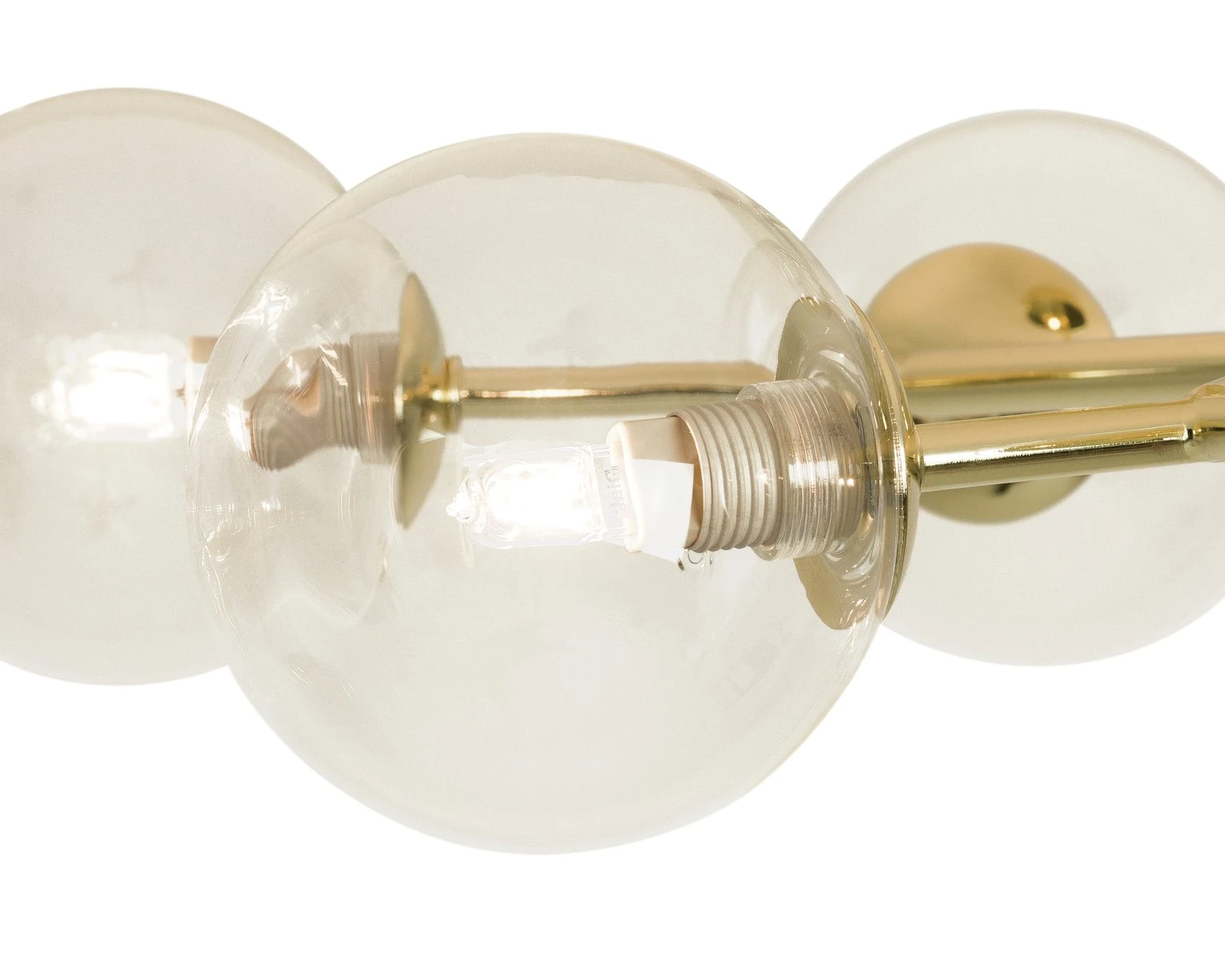 Habitat Molecular 6 Light Metal Flush Ceiling Light - Brass 5 Habitat Molecular 6 Light Metal Flush Ceiling Light - Brass - Image 3