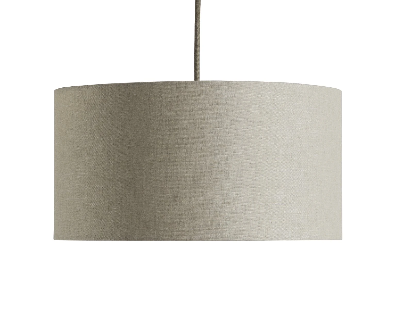 Habitat 35cm Linen Drum Shade - Oatmeal 3 Habitat 35cm Linen Drum Shade - Oatmeal