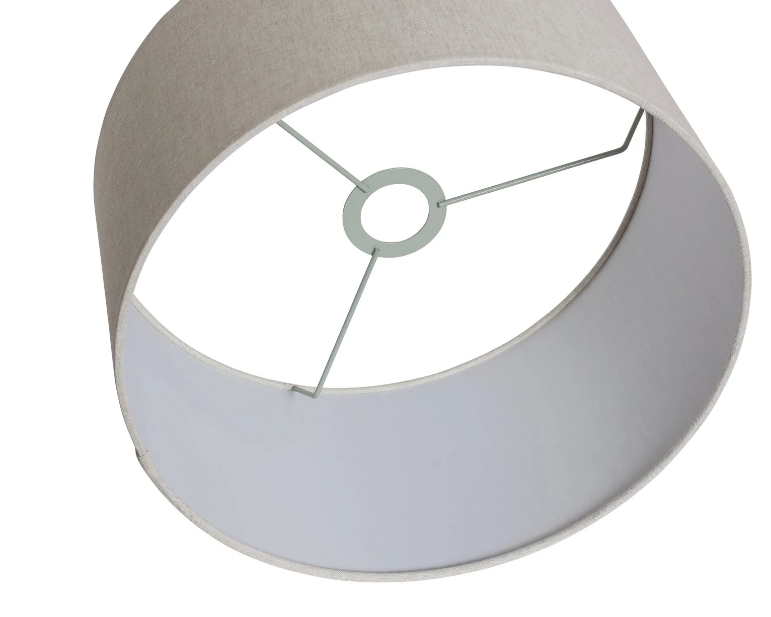 Habitat 35cm Linen Drum Shade - Oatmeal 6 Habitat 35cm Linen Drum Shade - Oatmeal - Image 4