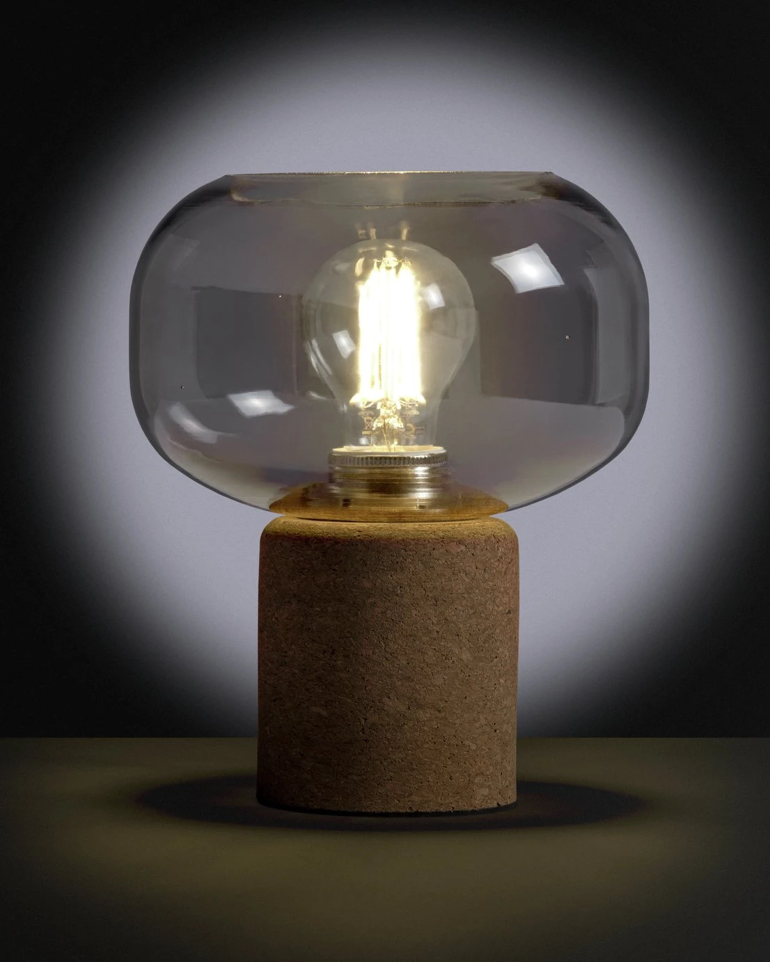 Habitat Pallas Cork Desk Lamp - Natural 4 Habitat Pallas Cork Desk Lamp - Natural - Image 2