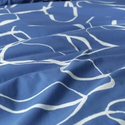 Habitat Linear Pebbles Blue & White Bedding Set - Single -Habitat shop 9441938 R Z006A