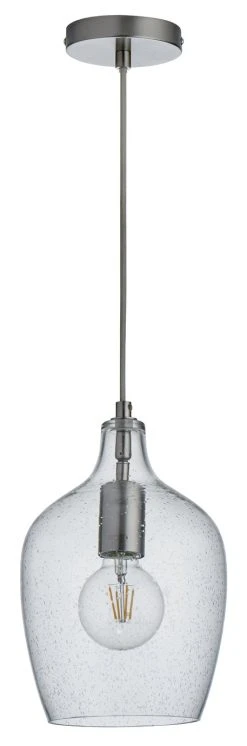 Habitat Abas Bubble Glass Pendant Light - Chrome