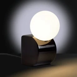 Habitat Vico Opal Table Lamp - Black 13 Habitat Vico Opal Table Lamp - Black -Habitat shop 9451942 R Z001C