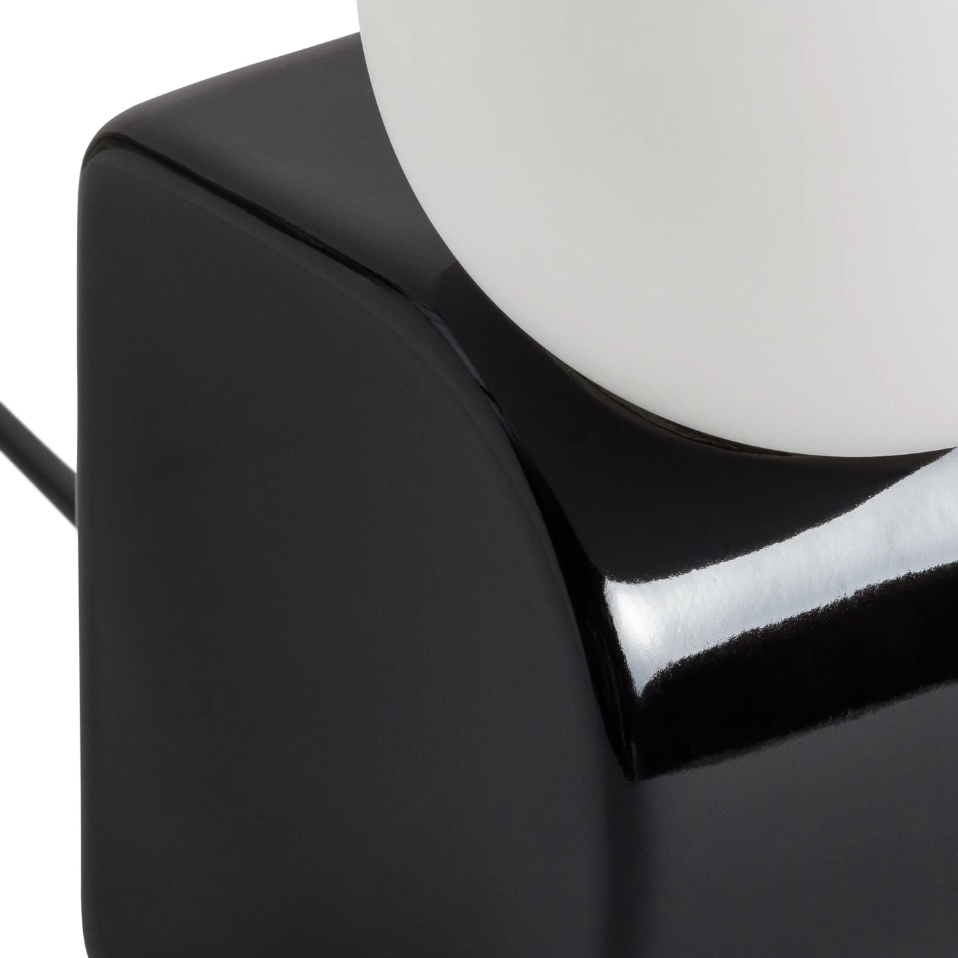 Habitat Vico Opal Table Lamp - Black 8 Habitat Vico Opal Table Lamp - Black - Image 6