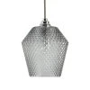 Habitat Nubia Faceted Glass Shade - Smoke Grey -Habitat shop 9453957 R Z001A