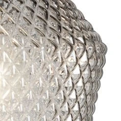 Habitat Nubia Faceted Glass Shade - Smoke Grey -Habitat shop 9453957 R Z002A