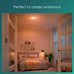 Philips Super Slim Flush To Ceiling Light - Black -Habitat shop 9454956 R Z007A