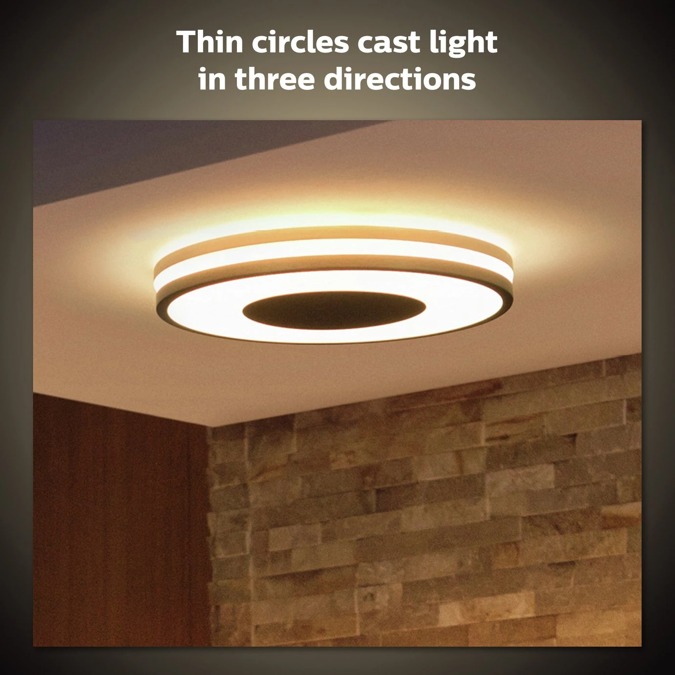 Philips Hue Being Flush To Ceiling Light - Black 4 Philips Hue Being Flush To Ceiling Light - Black - Image 2