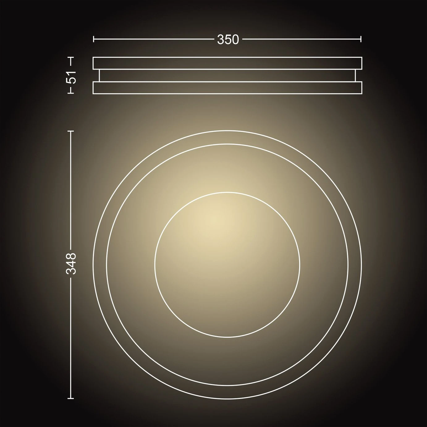 Philips Hue Being Flush To Ceiling Light - Black 10 Philips Hue Being Flush To Ceiling Light - Black - Image 8