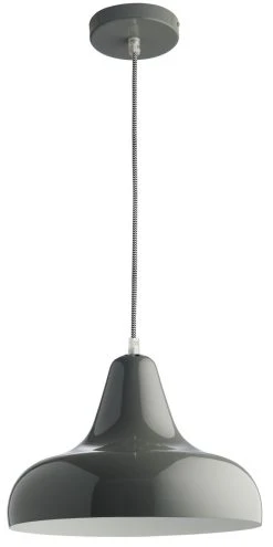 Habitat Aerial Spun Aluminium Pendant Light - Grey
