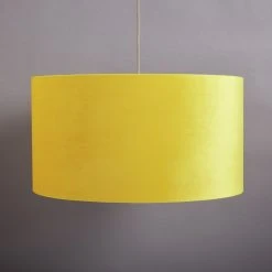 Habitat 49cm Velvet Shade - Saffron