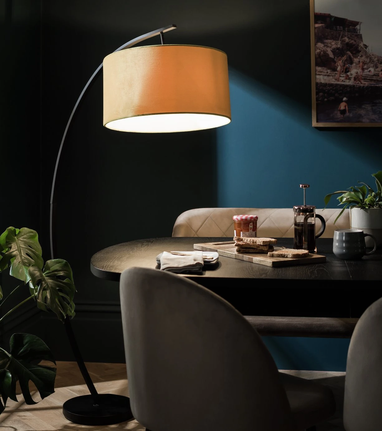 Habitat 49cm Velvet Shade - Saffron 9 Habitat 49cm Velvet Shade - Saffron - Image 7