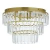 Habitat Presley Glass 3 Tier Flush To Ceiling Light - Brass 1 Habitat Presley Glass 3 Tier Flush To Ceiling Light - Brass -Habitat shop 9462319 R Z001A