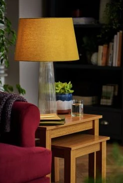 Habitat 40cm Textured Taper Shade - Ochre -Habitat shop 9466597 R Z003C