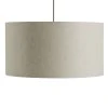 Habitat 49cm Linen Drum Shade - Oatmeal