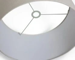 Habitat 49cm Linen Drum Shade - Oatmeal -Habitat shop 9467929 R Z003A