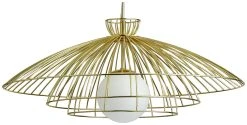 Habitat Kiso Opal 3 Tier Pendant Shade - Brass 12 Habitat Kiso Opal 3 Tier Pendant Shade - Brass -Habitat shop 9474864 R Z004A