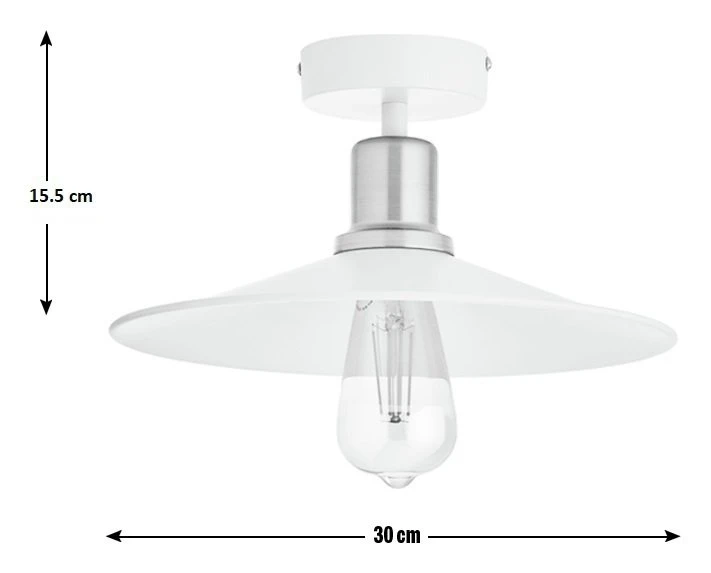 Habitat Pixie Flush To Ceiling Light - Off White 5 Habitat Pixie Flush To Ceiling Light - Off White - Image 3