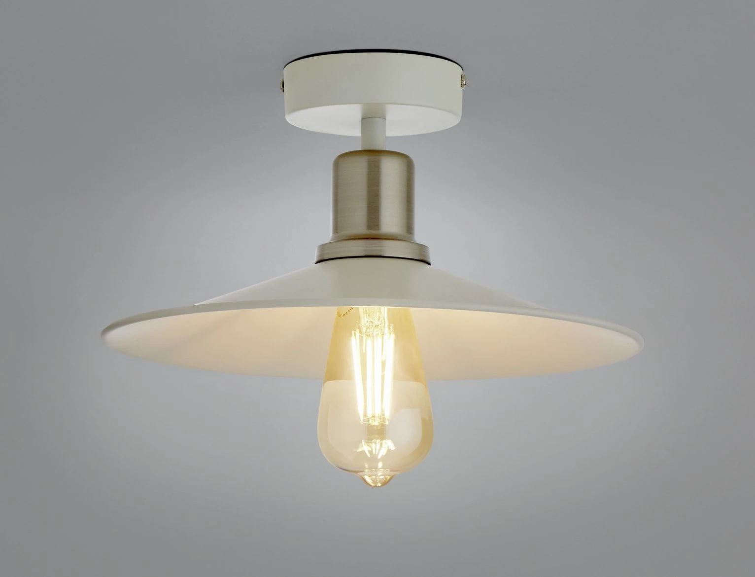 Habitat Pixie Flush To Ceiling Light - Off White 4 Habitat Pixie Flush To Ceiling Light - Off White - Image 2