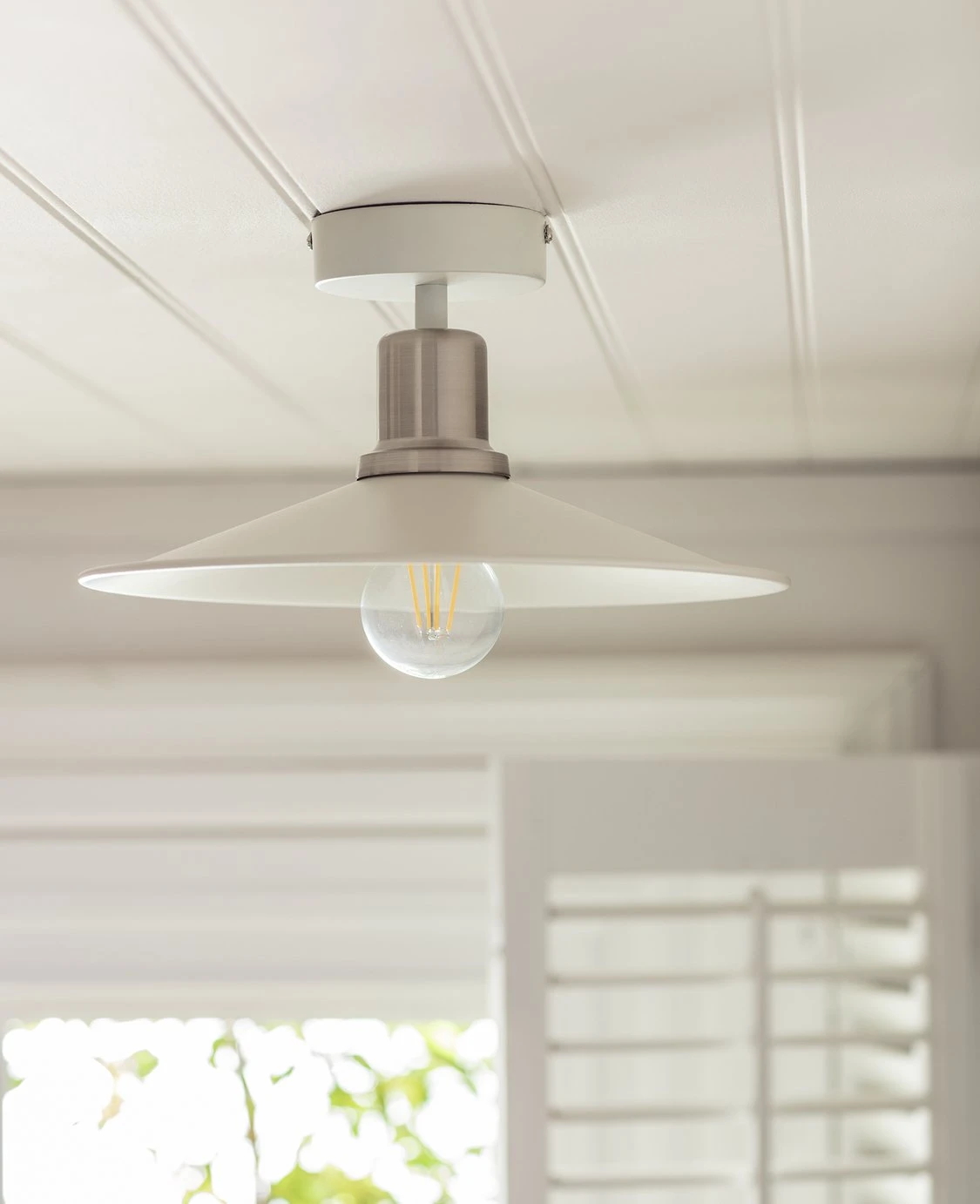 Habitat Pixie Flush To Ceiling Light - Off White 7 Habitat Pixie Flush To Ceiling Light - Off White - Image 5