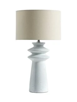 Habitat Astraeus Ceramic Table Lamp - White & Cream -Habitat shop 9481307 R Z007A